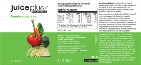 Obst-, Gemüse-, Beeren- & Omega+-Mischung Kapseln