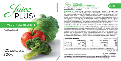 Obst- und Gemüsemischung Kautabletten