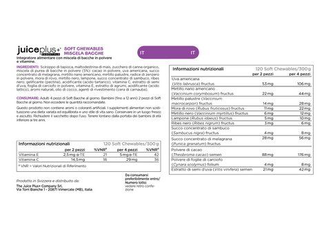 Beerenmischung Kautabletten