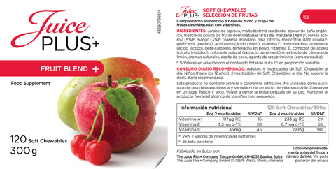 Obst- und Gemüsemischung Kautabletten