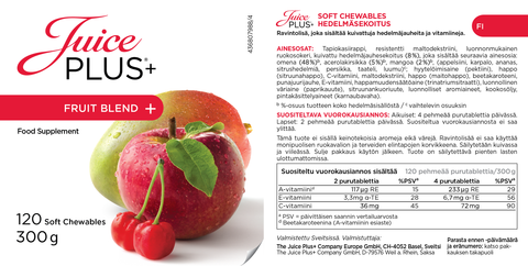 Obst- und Gemüsemischung Kautabletten
