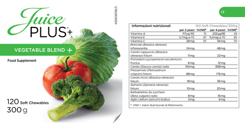 Obst- und Gemüsemischung Kautabletten