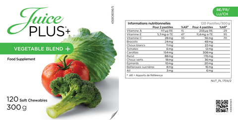 Obst- und Gemüsemischung Kautabletten